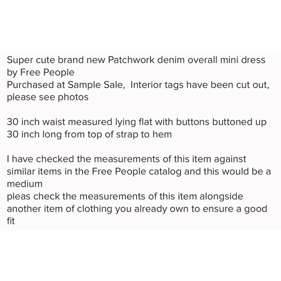 🦋 Free People the Patchwork Jumper Dress 🦋 - Picture 6 of 6